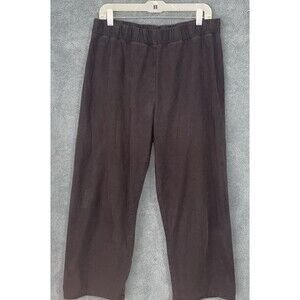 Eileen Fisher Pants Womens Size Medium Black Lagenlook Minimalist Comfort Lounge